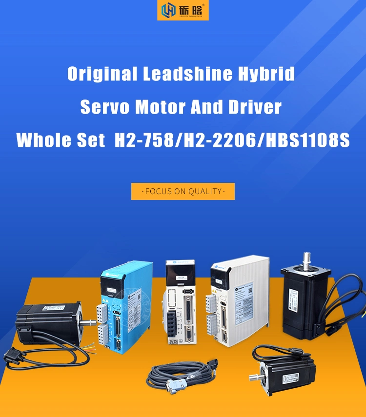 Cheap Price Original Leadshine H2-758 H2-2206 Hbs1108s Whole Set Hybrid Servo Motor and Driver Hybrid Stepping Motor for CNC Router