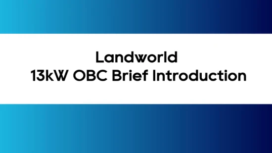 Landworld Hochleistungs-13-kW-Bordladegerät-Netzteil für Elektro-Pkw